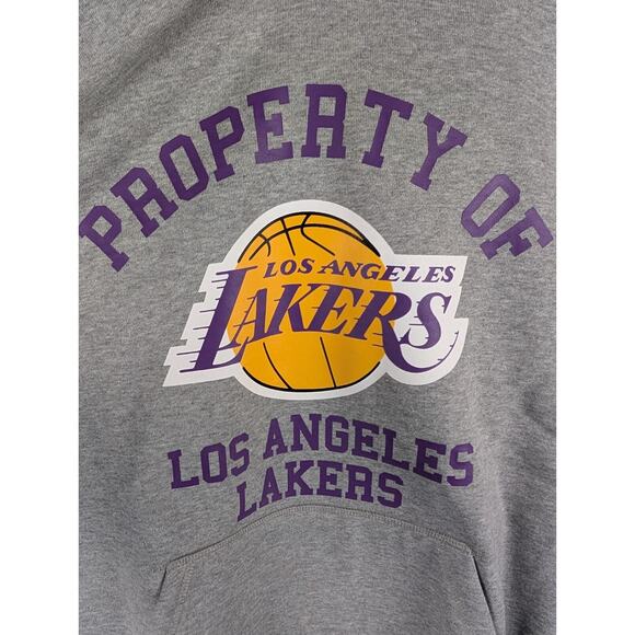 New Era EE Los Angeles Lakers Hoodie Gray M NBA x Eric Emanuel Of $160 NWT - Picture 3 of 11